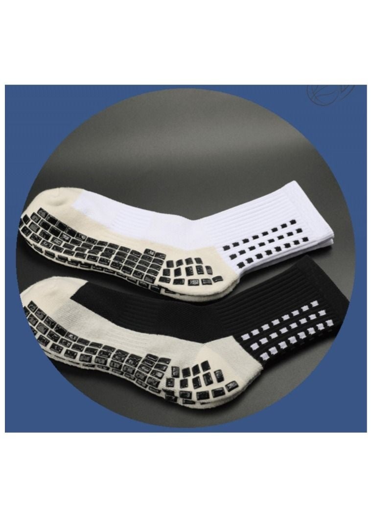 6 أزواج من جوارب كرة القدم الرجالية المانعة للانزلاق، مقاس 22.00 × 9.00 × 20.00 سم - Image 2